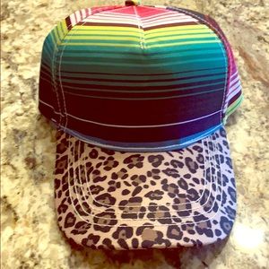 Leopard and serape hat